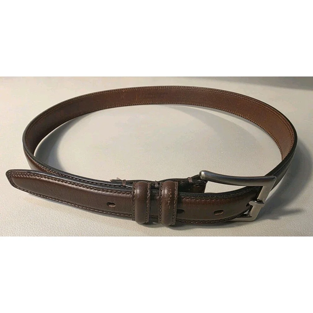 Axcess Leather Belt Mens Size 36 Argentina Brown